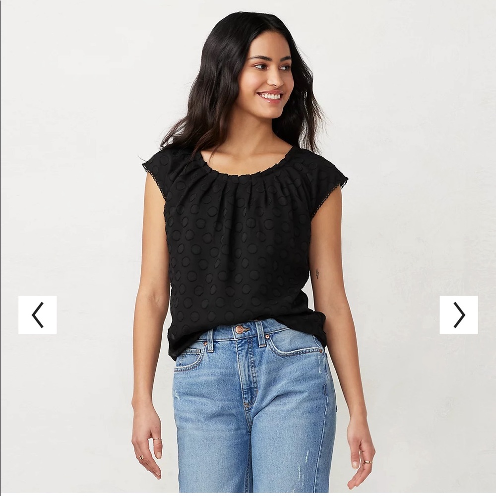 Lauren Conrad Black Blouse
